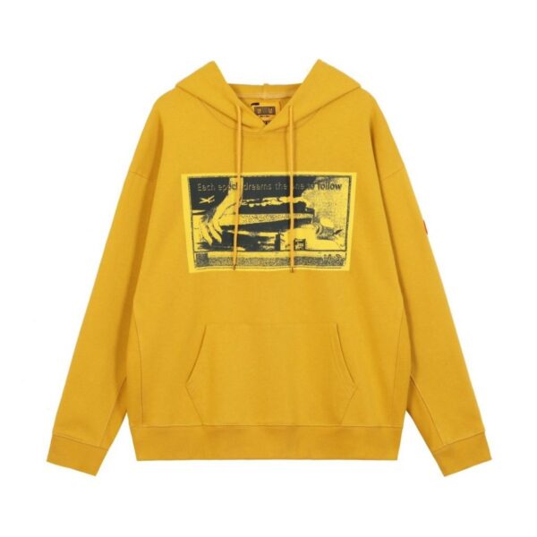 Cav Empt Mustard Yellow Vintage Poster Hoodie OKZY20261402