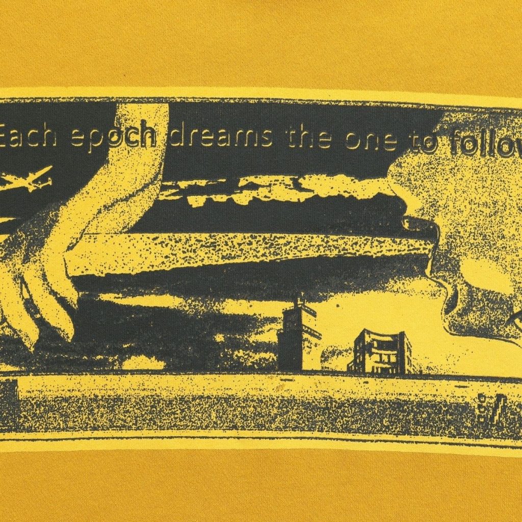 Cav Empt Mustard Yellow Vintage Poster Hoodie OKZY20261402