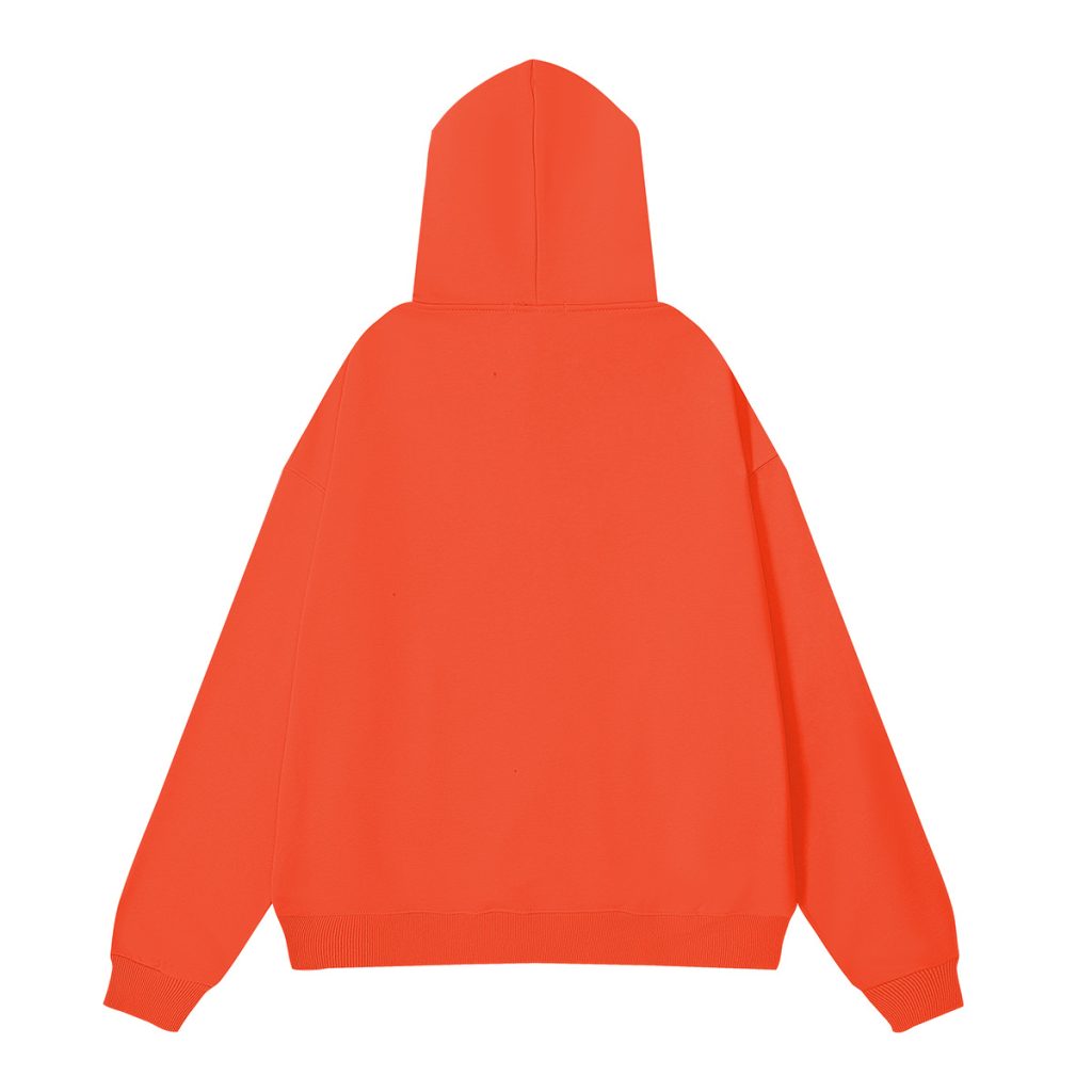 Purple Brand Orange Embossed Logo Hoodie OKZY20261408