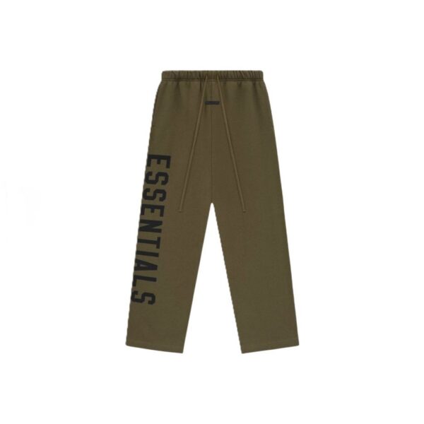 Essentials Olive Black Side Logo Sweatpants OKZY2026140