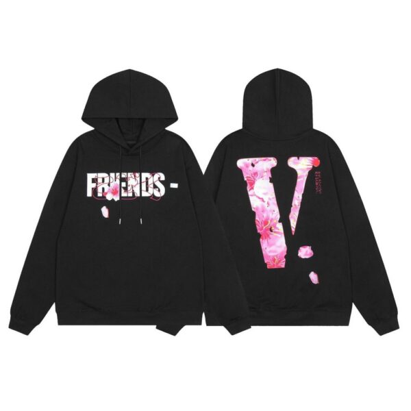 VLONE Cherry Blossom FRIENDS Hoodie Black OKZY20261445