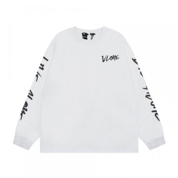 VLONE Graffiti Sleeve Long Sleeve Tee White OKZY20261454