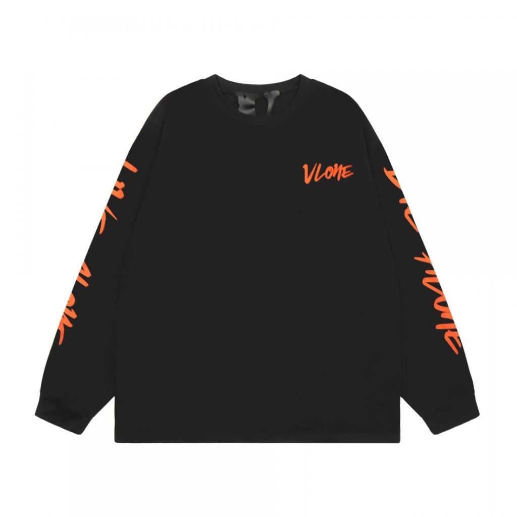 VLONE Graffiti Sleeve Long Sleeve Tee Black OKZY20261455