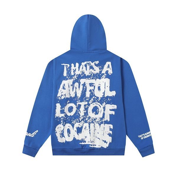 Cough Syrup Splash Graphic Hoodie Blue OKZY20261459