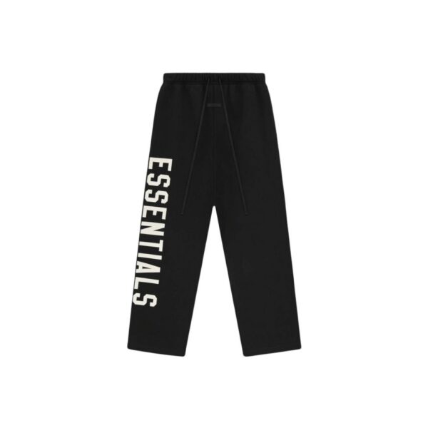 Essentials Black Side Logo Wide Sweatpants OKZY2026145