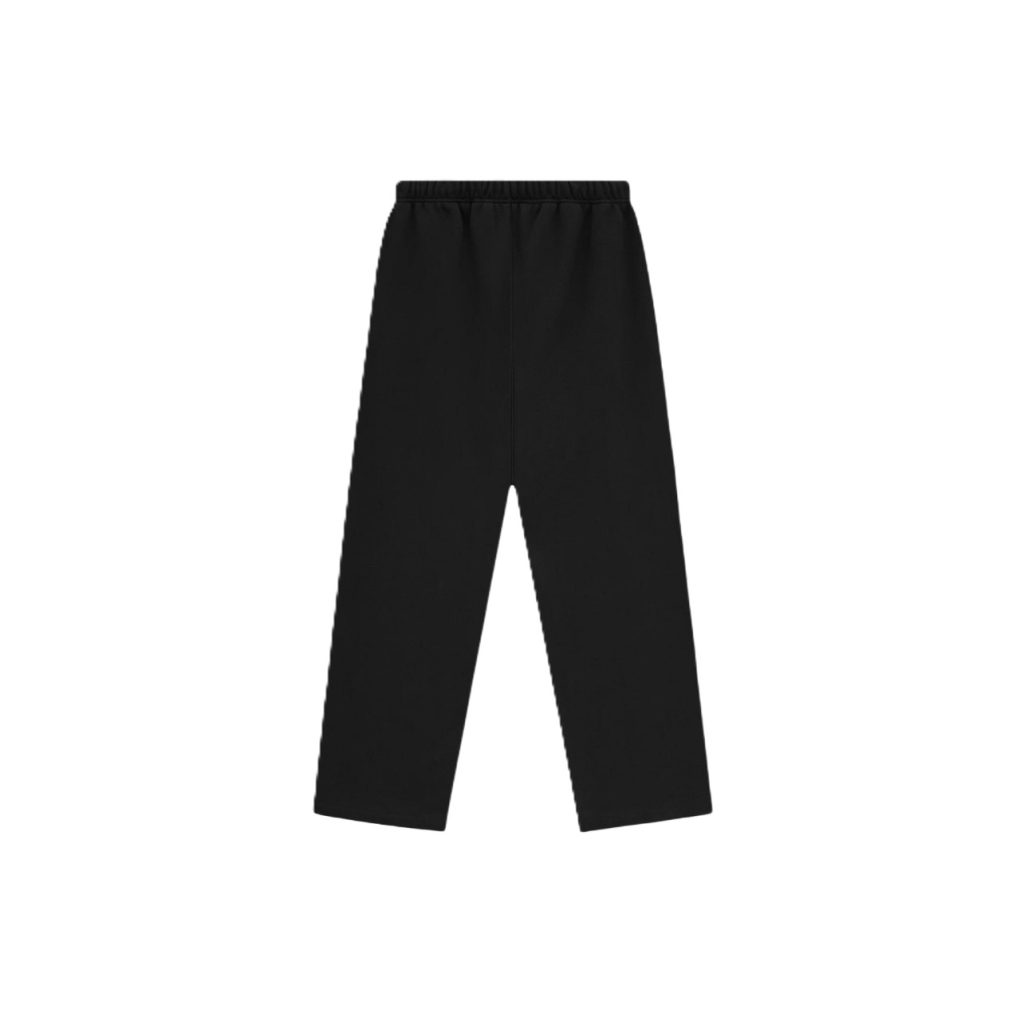 Essentials Black Side Logo Wide Sweatpants OKZY2026145
