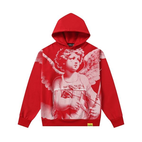 Cough Syrup Angel Portrait Hoodie Red OKZY20261468