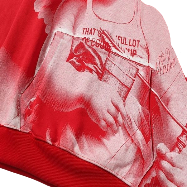 Cough Syrup Angel Portrait Hoodie Red OKZY20261468