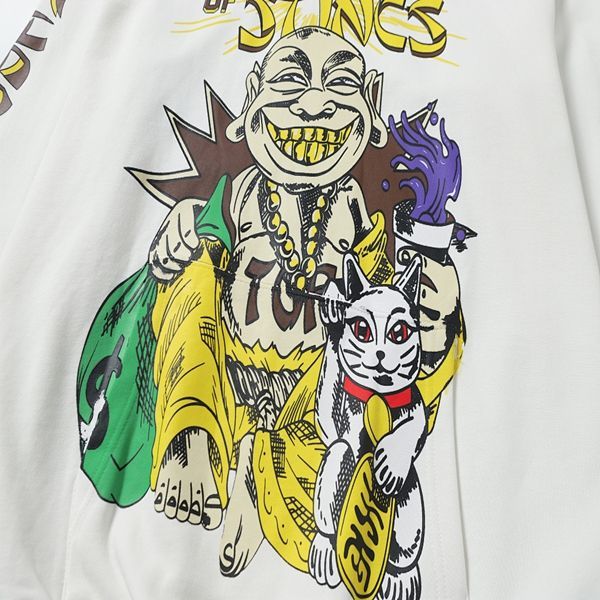 Cough Syrup Cartoon Buddha Hoodie White OKZY20261469