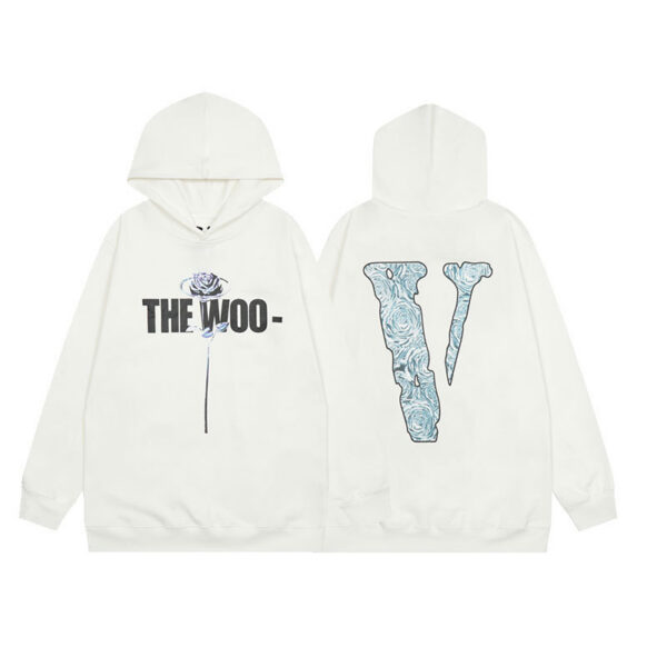 VLONE The Woo Rose V Hoodie Off White OKZY20261472