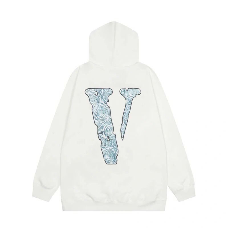 VLONE The Woo Rose V Hoodie Off White OKZY20261472