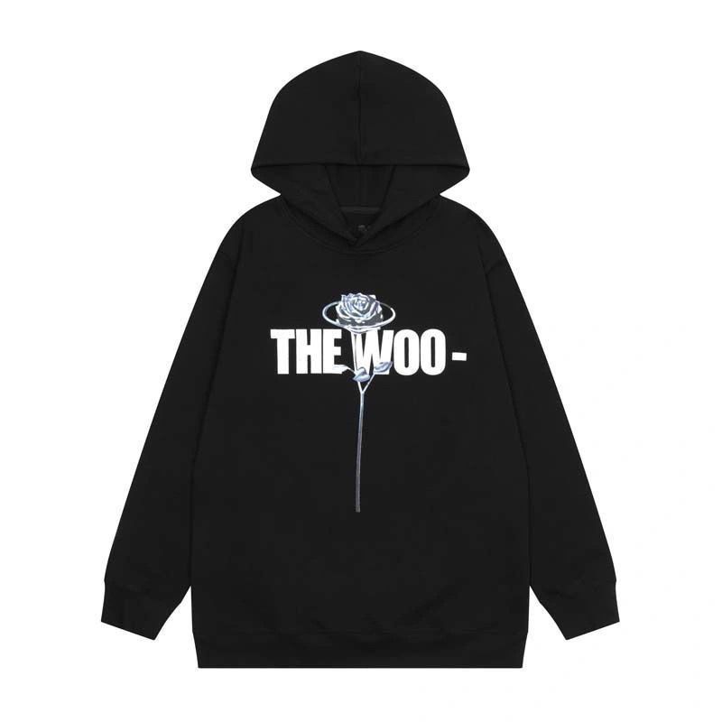 VLONE The Woo Rose V Hoodie Black OKZY20261473