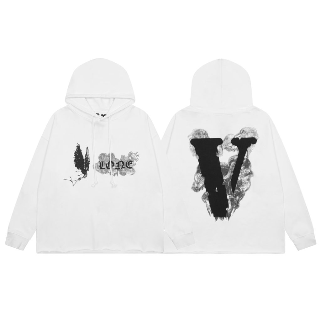 VLONE Smoke Angel V Hoodie White OKZY20261474