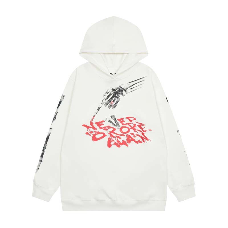 VLONE Skeleton Never Broke Again Hoodie Off White OKZY20261476