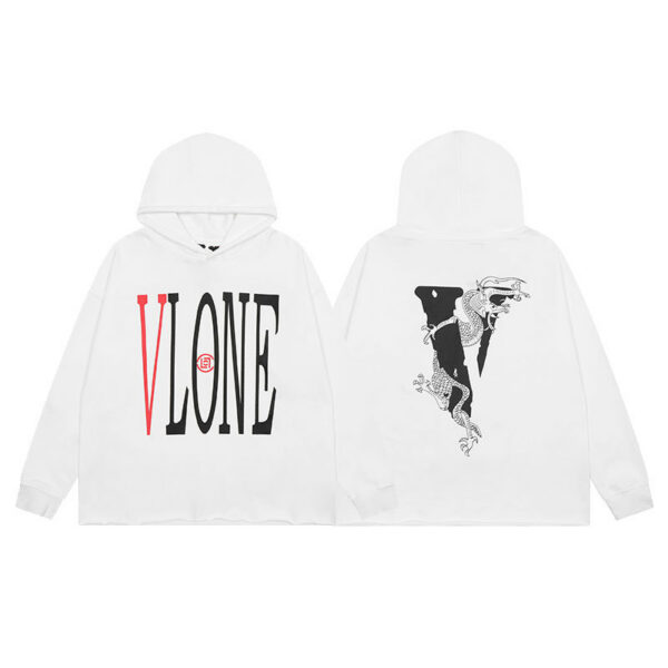 VLONE Dragon Logo V Hoodie White OKZY20261479
