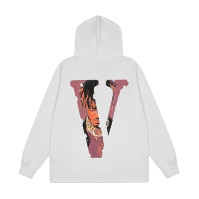 VLONE Juice WRLD Legends Never Die Portrait V Hoodie White OKZY20261482