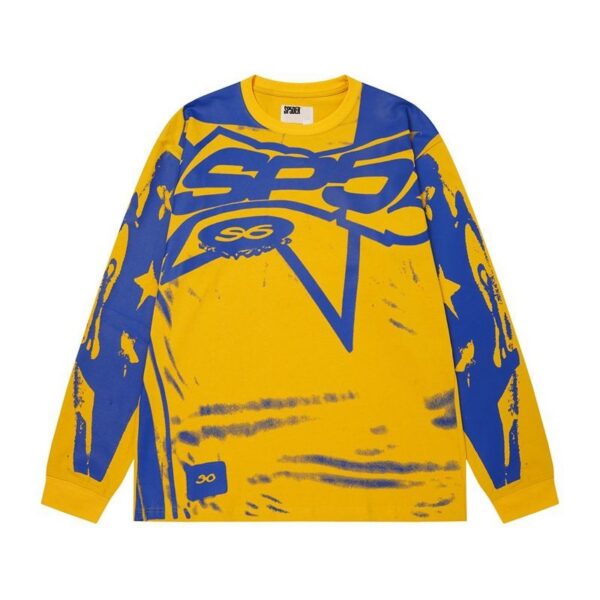 Sp5der Star Graphic Long Sleeve T-Shirt OKZY20261488