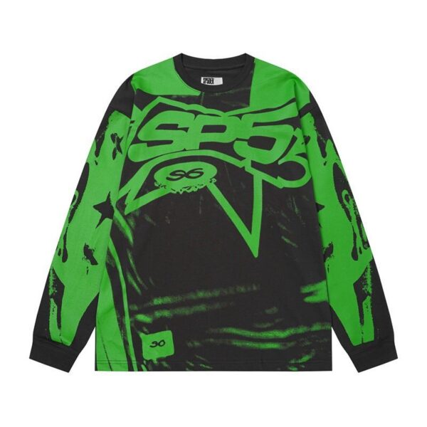 Sp5der Star Graphic Long Sleeve T-Shirt OKZY20261489