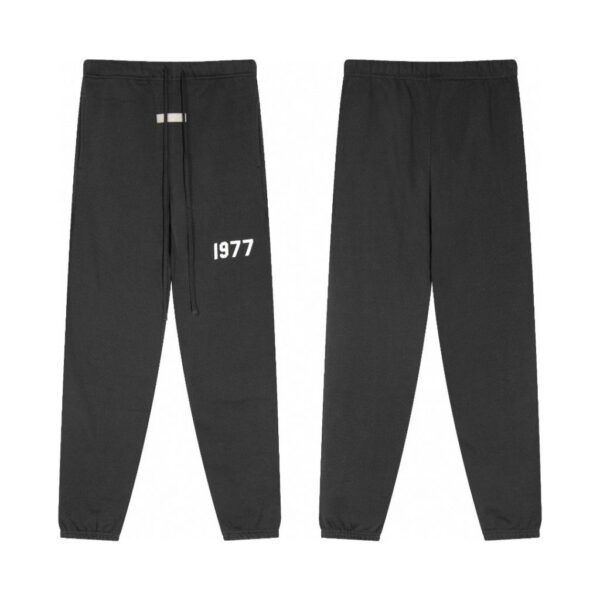 Essentials Black 1977 Logo Sweatpants OKZY2026148