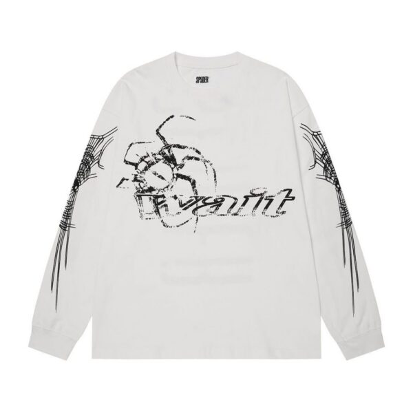 Sp5der Spider Sketch Long Sleeve T-Shirt OKZY20261491