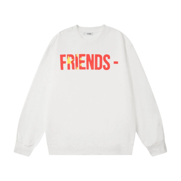 VLONE FRIENDS Star Print Crewneck Sweatshirt White OKZY20261496