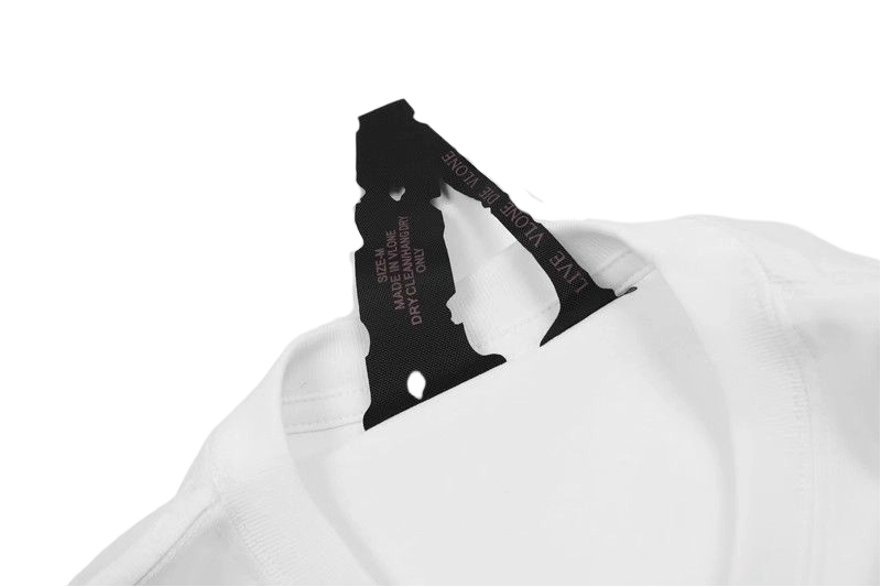 VLONE Angel Skull Smoke V Logo Long Sleeve Tee White OKZY20261506