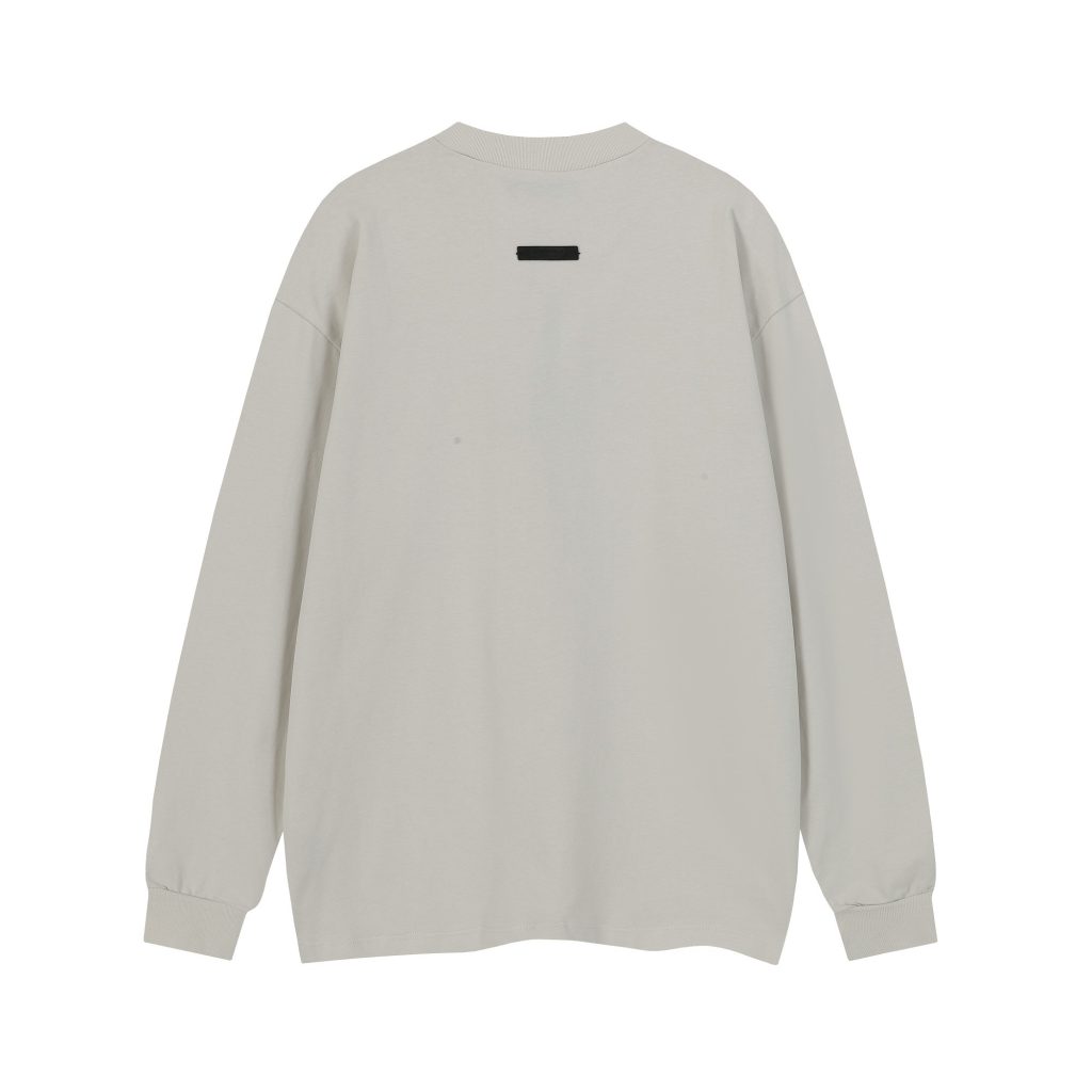 Essentials Fear Of God Arch Logo Long Sleeve Tee Light Grey OKZY20261522
