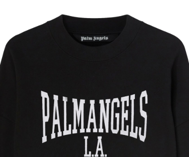 Palm Angels Palmangels LA Logo Crew Sweatshirt Black OKZY20261534