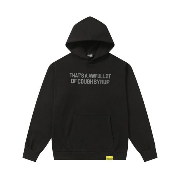 Cough Syrup Text Logo Hoodie Black OKZY20261544