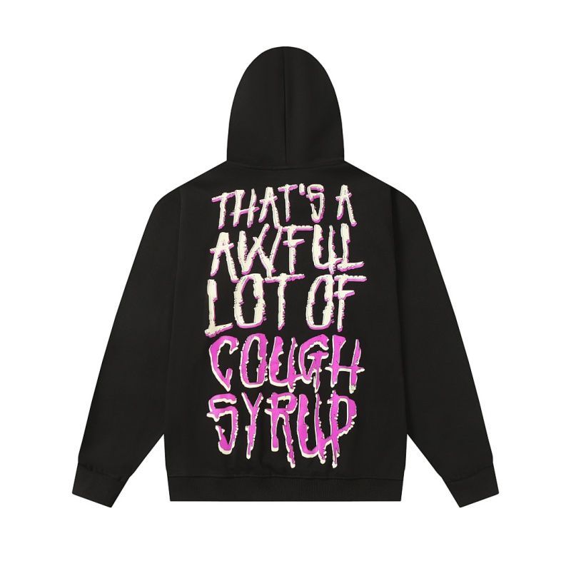 Cough Syrup Jason Graphic Hoodie Black OKZY20261546