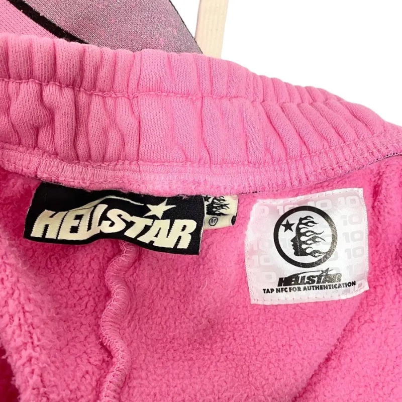 Hellstar Pink Flame Print Sweatpants OKZY2026154