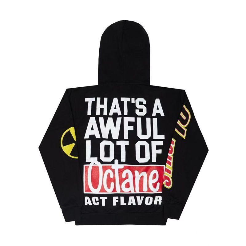 Cough Syrup Octane Act Flavor Zip Up Hoodie Black OKZY20261551