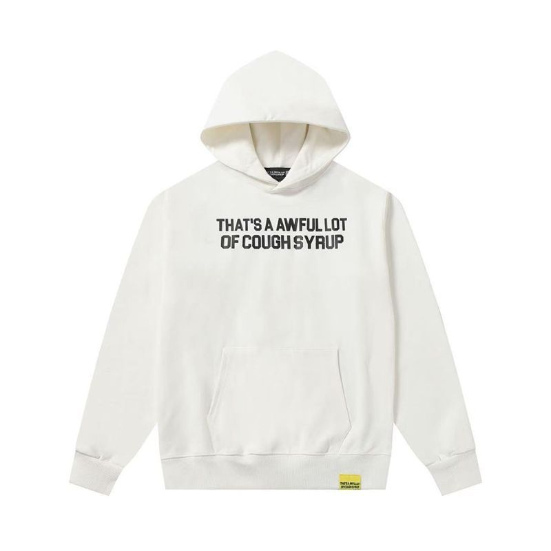 Cough Syrup Text Logo Hoodie Off White OKZY20261554