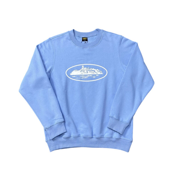 Corteiz Island Logo Crewneck Light Blue OKZY20261556