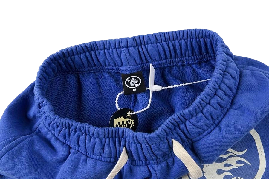 Hellstar Blue Flame Logo Flare Sweatpants OKZY2026155