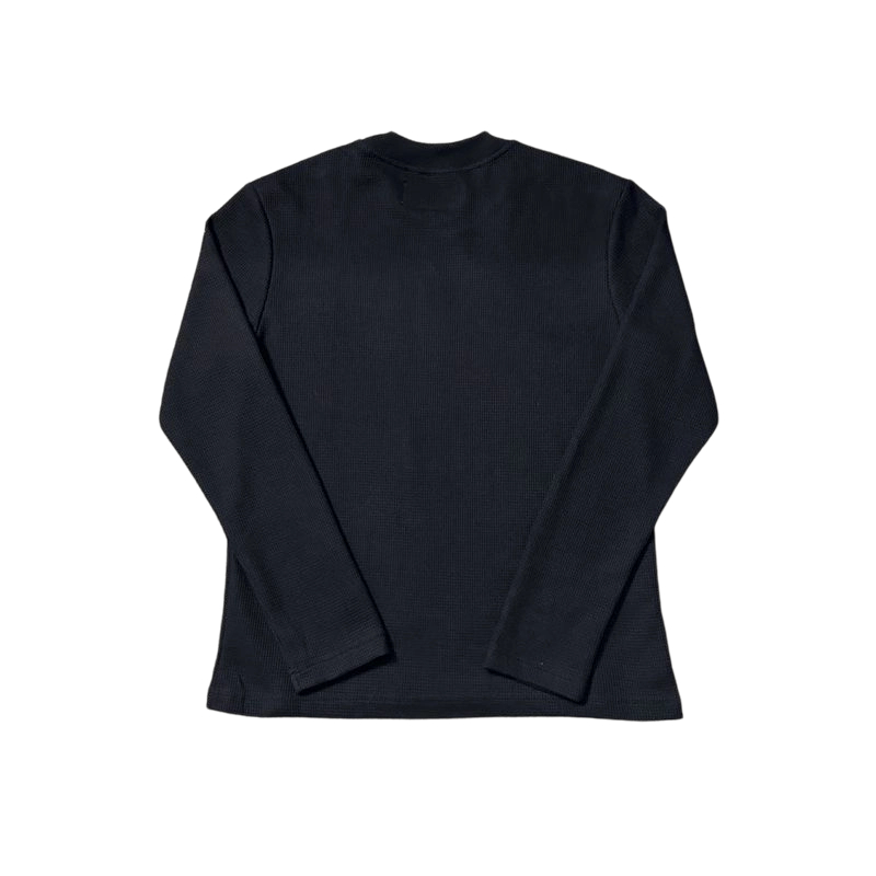 Corteiz C Star Waffle Long Sleeve Top Black OKZY20261560