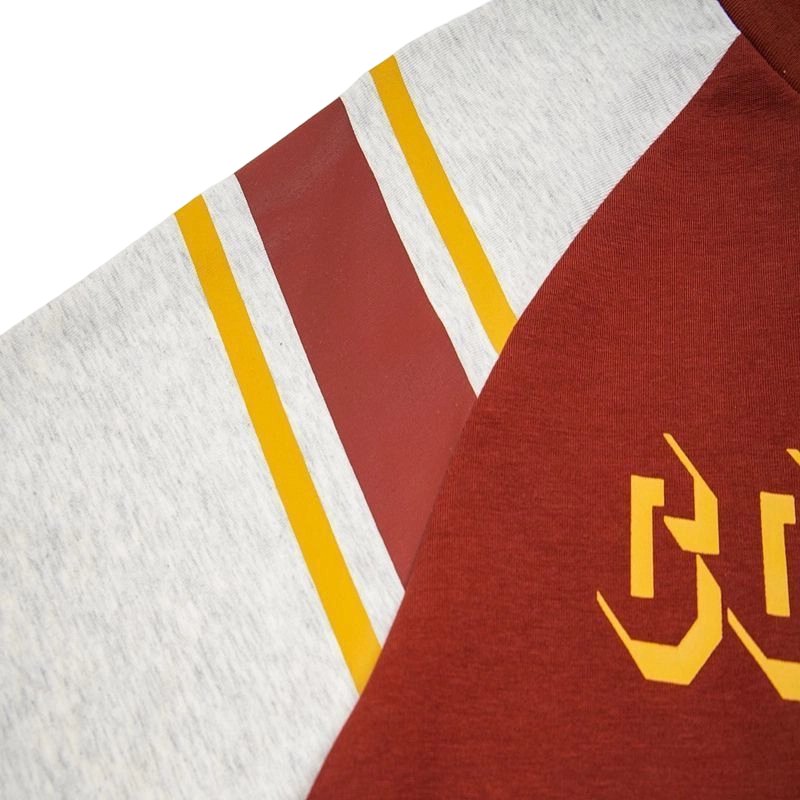 Corteiz Raglan Long Sleeve Tee Burgundy OKZY20261568