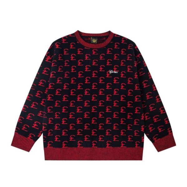 Corteiz Allover Logo Knit Sweater Red (Sweater) OKZY20261569