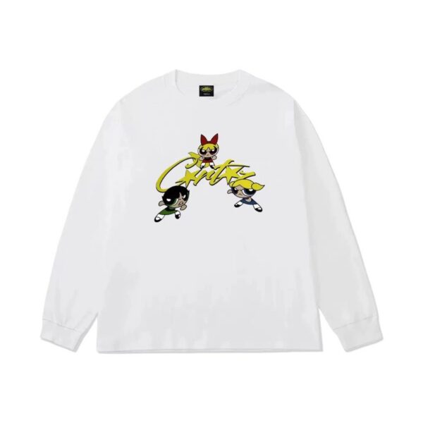Corteiz Angel Graphic Long Sleeve Tee White/Black OKZY20261571