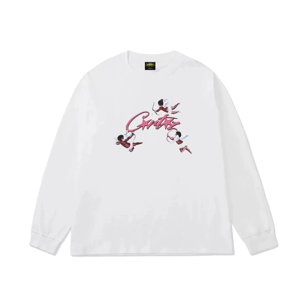 Corteiz Powerpuff Girls Graphic Long Sleeve Tee White/Black OKZY20261572