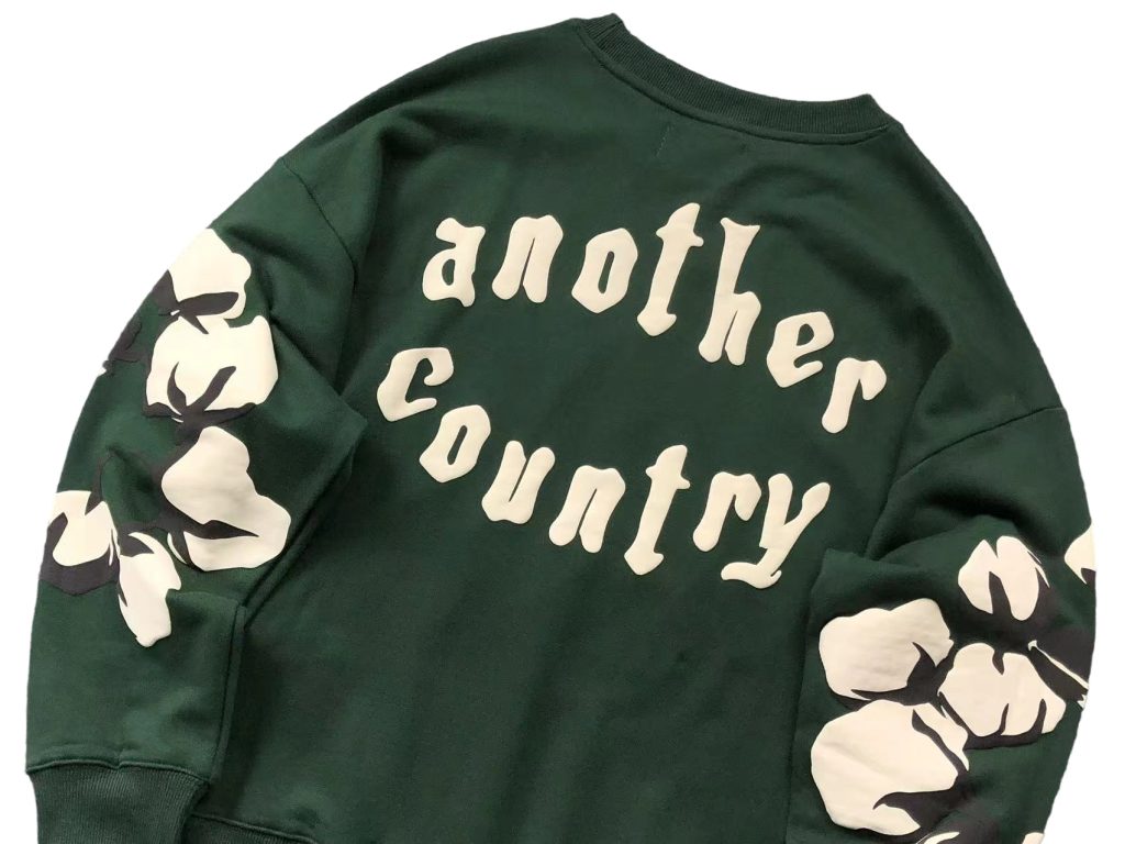 Denim Tears Cotton Wreath Crewneck Sweatshirt Dark Green OKZY20261591