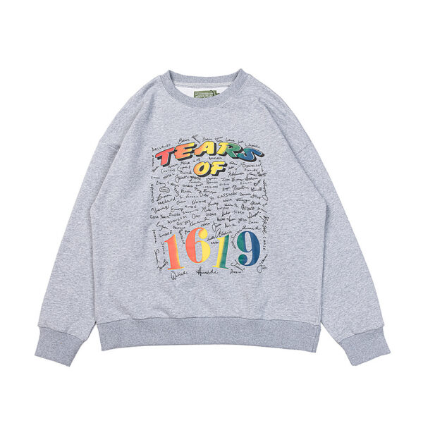 Denim Tears 1619 Tears Of Crewneck Sweatshirt Heather Grey OKZY20261594