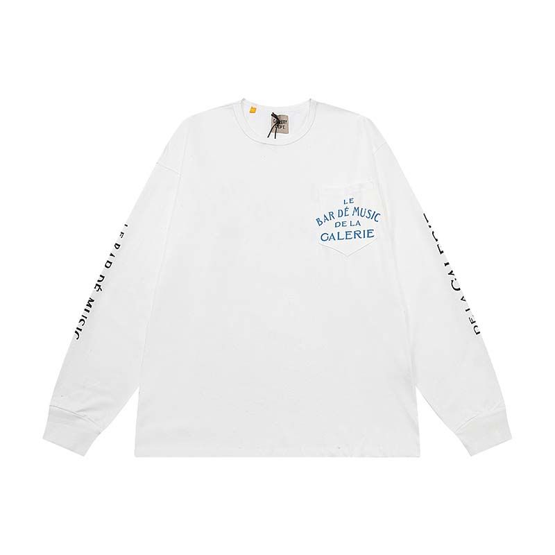 Gallery Dept Le Bar De Music De La Galerie Long Sleeve Tee White OKZY20261599