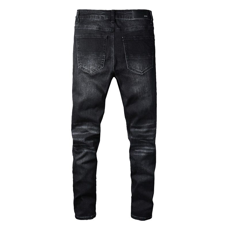 Amiri Drip Logo Black Jeans OKZY202615