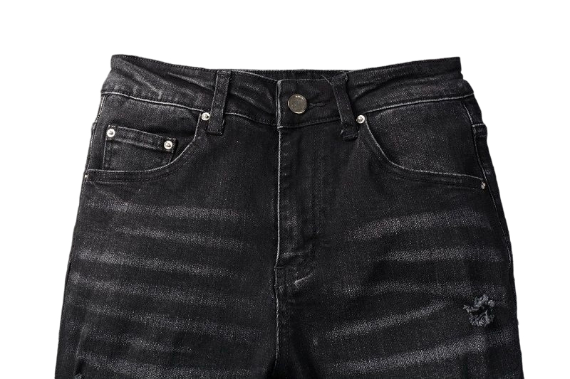 Amiri Drip Logo Black Jeans OKZY202615