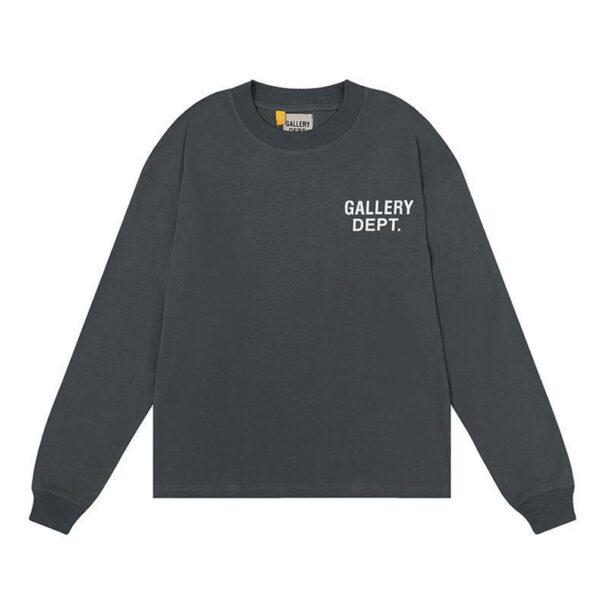 Gallery Dept Small Logo Long Sleeve Tee Dark Grey OKZY20261607