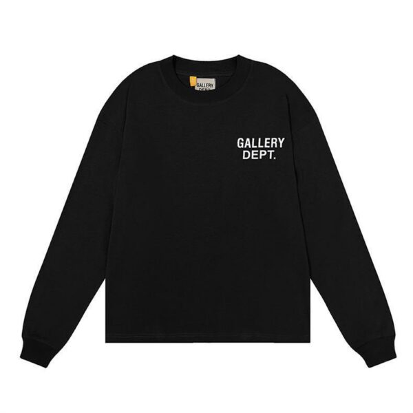 Gallery Dept Small Logo Long Sleeve Tee Black OKZY20261610