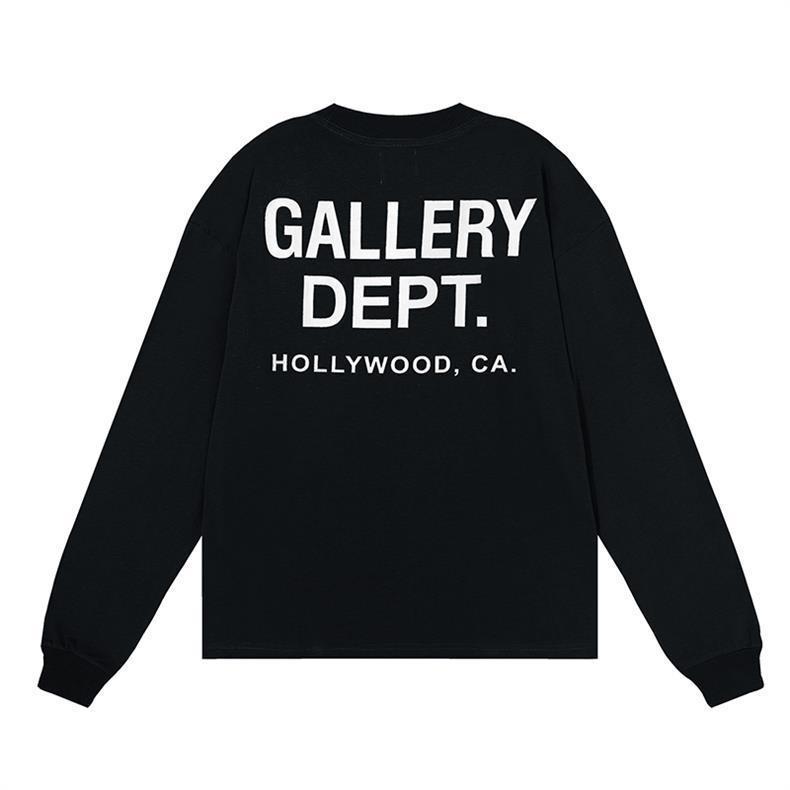 Gallery Dept Small Logo Long Sleeve Tee Black OKZY20261610
