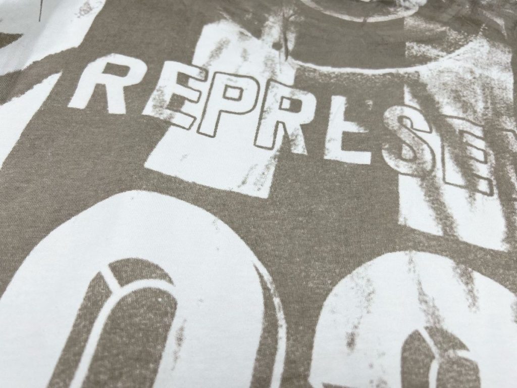 Represent England 93 Striped Long Sleeve Tee White OKZY20261611