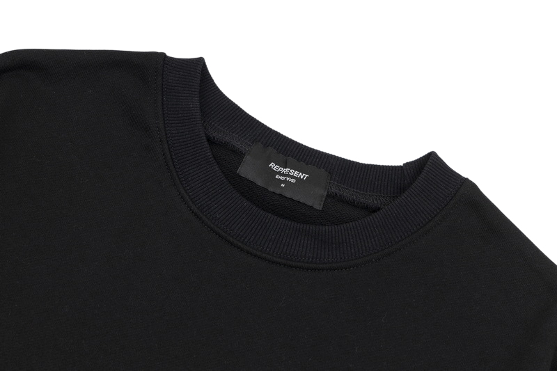 Represent Owners Club Line Logo Crewneck Sweatshirt Black OKZY20261615